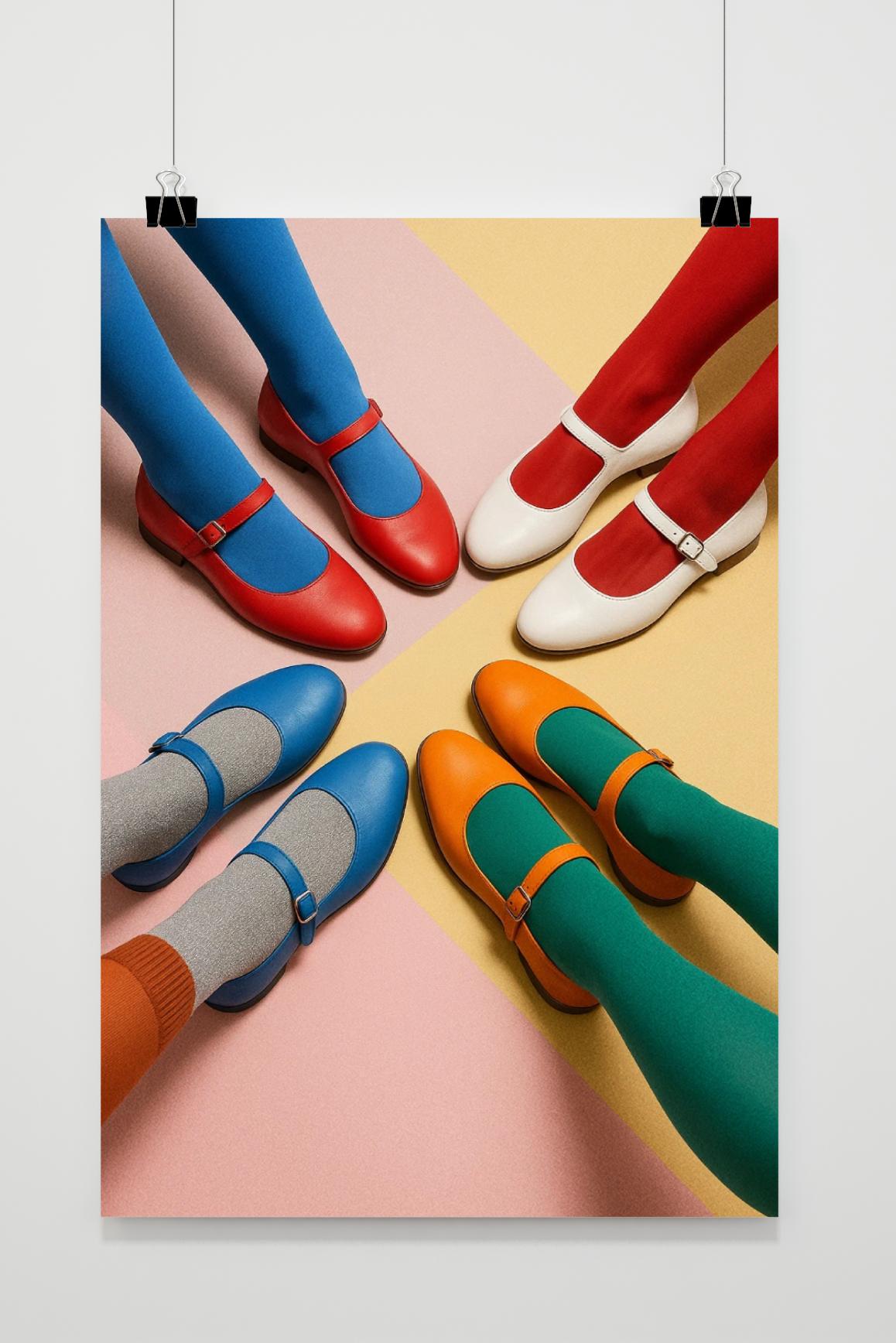 Shoes Colorful in interieur