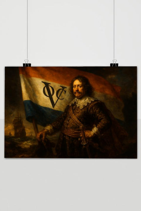 Rembrandt Inspired Art Dutch Flag Poster