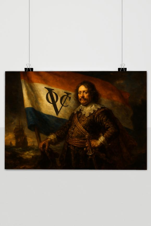Rembrandt Inspired Art Dutch Flag poster