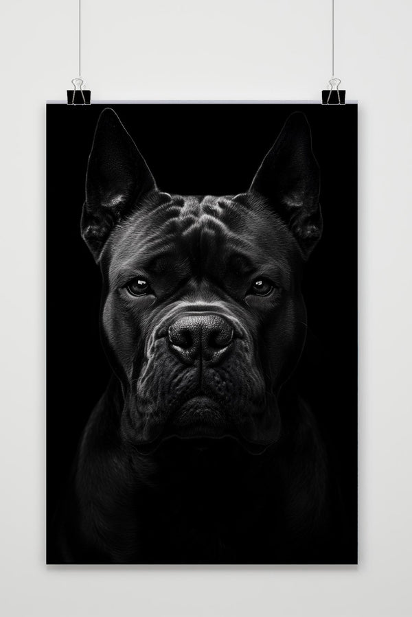 Cane Corso Black &amp; White poster