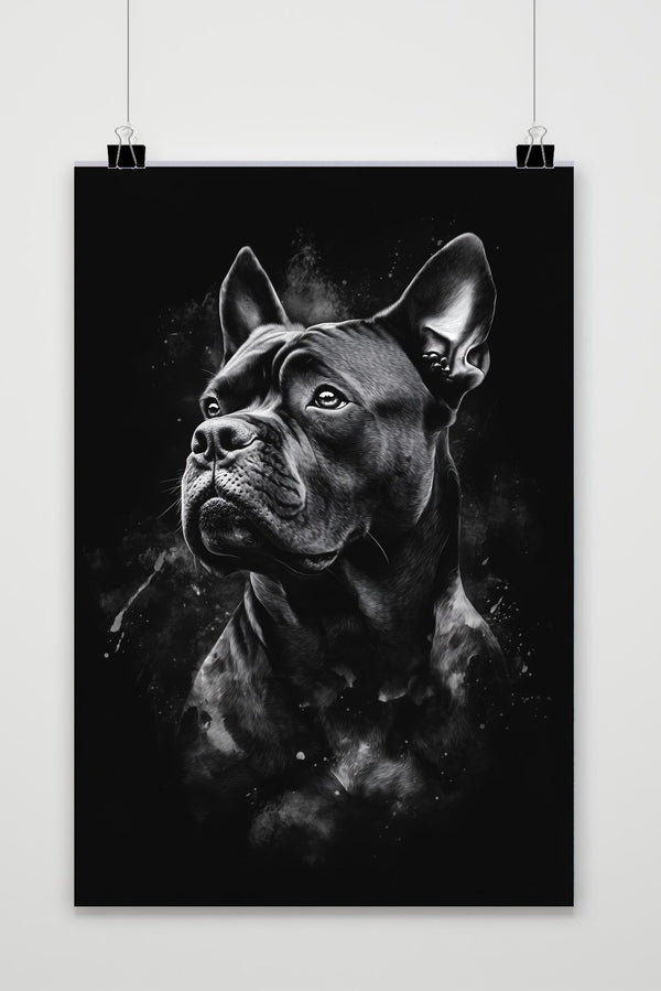 Cane Corso Black &amp; White poster