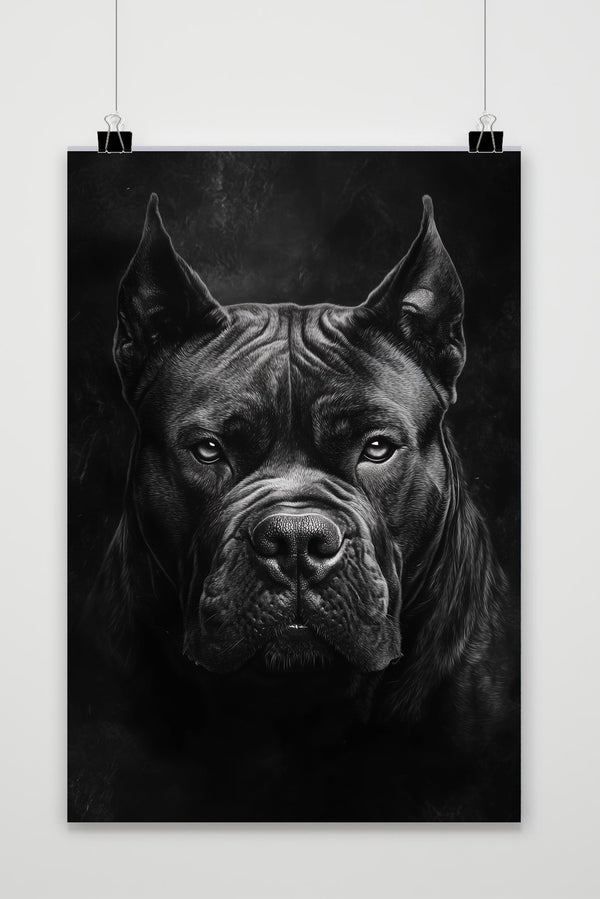 Póster Cane Corso Zwart-Wit