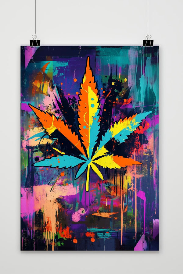 Cannabis Graffiti poster