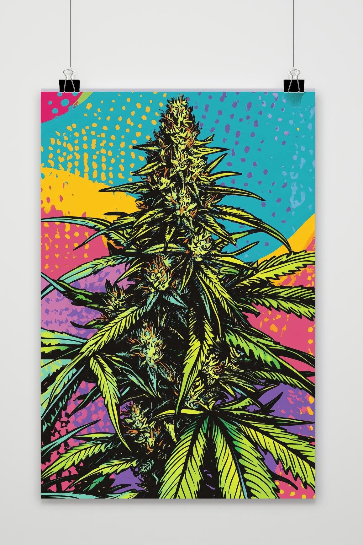 Affiche Cannabis Pop Art de 25 Artstreet