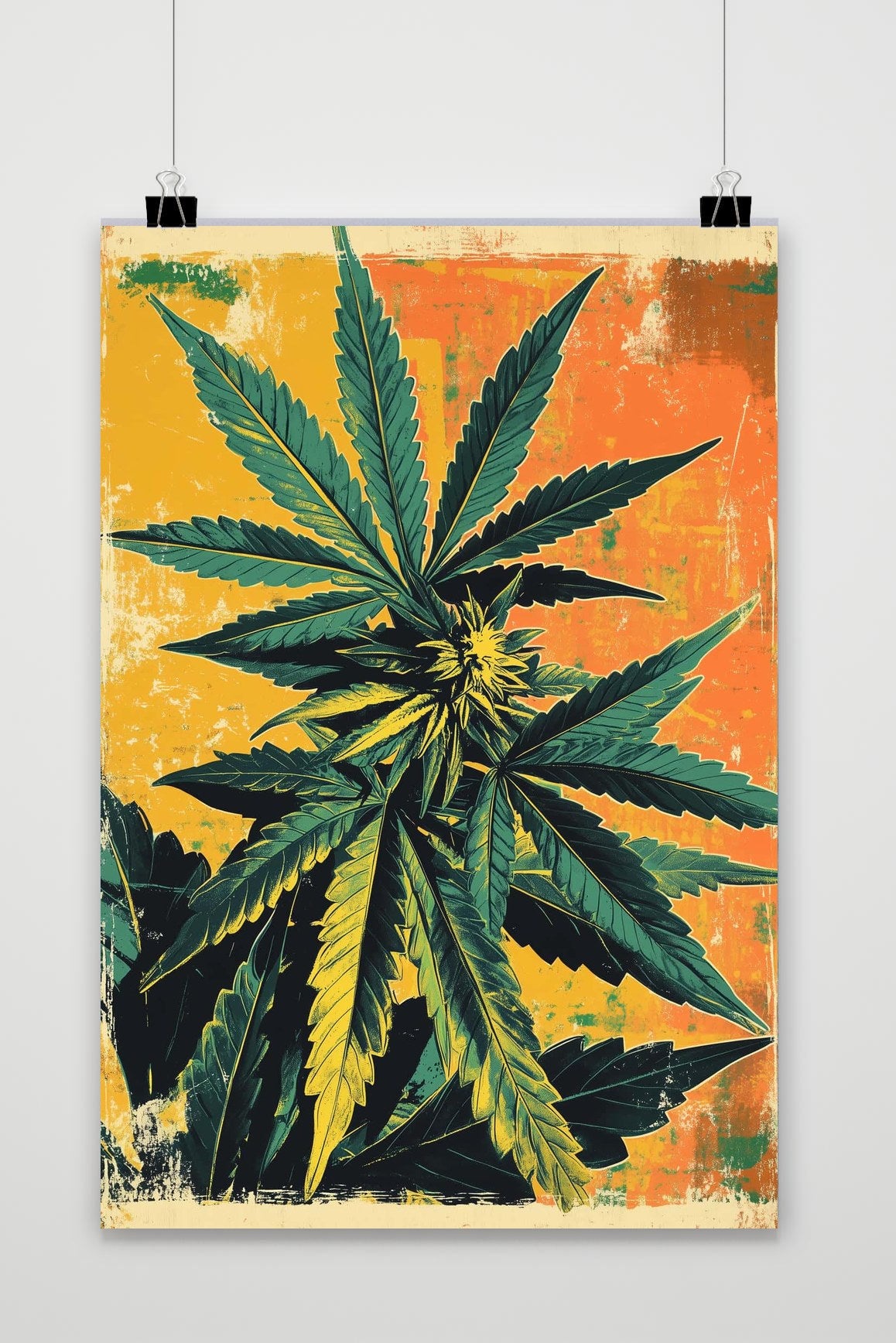 Affiche Cannabis Retro de 25 Artstreet