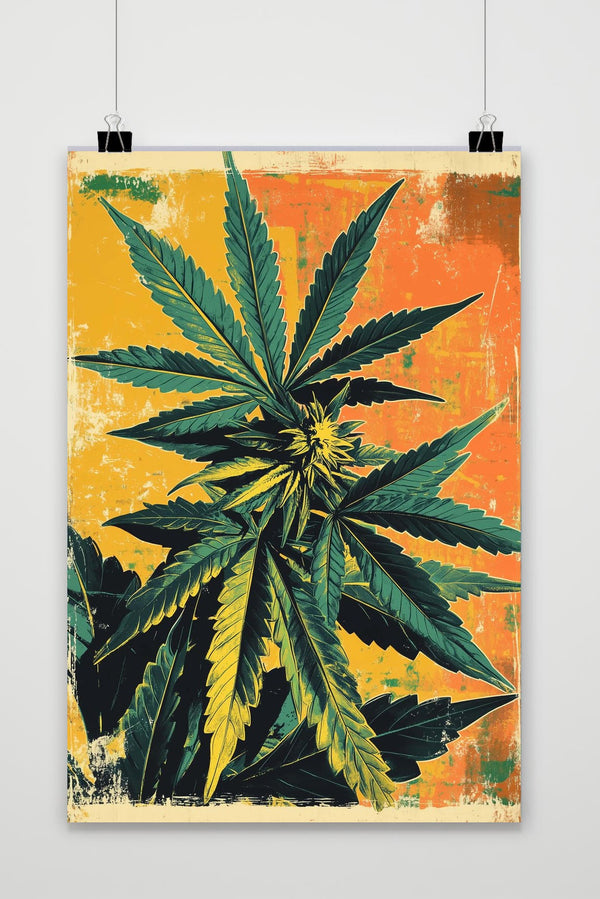 Cannabis Retro Poster