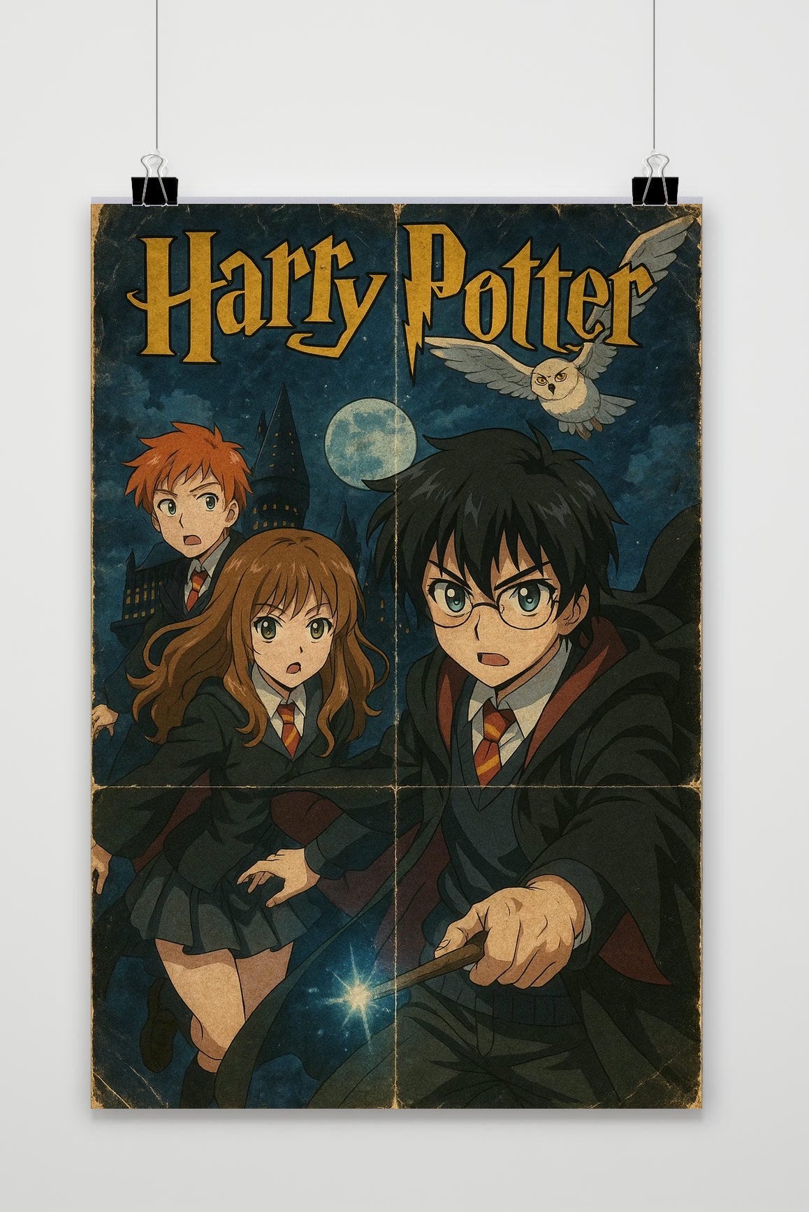 Affiche Cartoon Harry Potter de 25 Artstreet