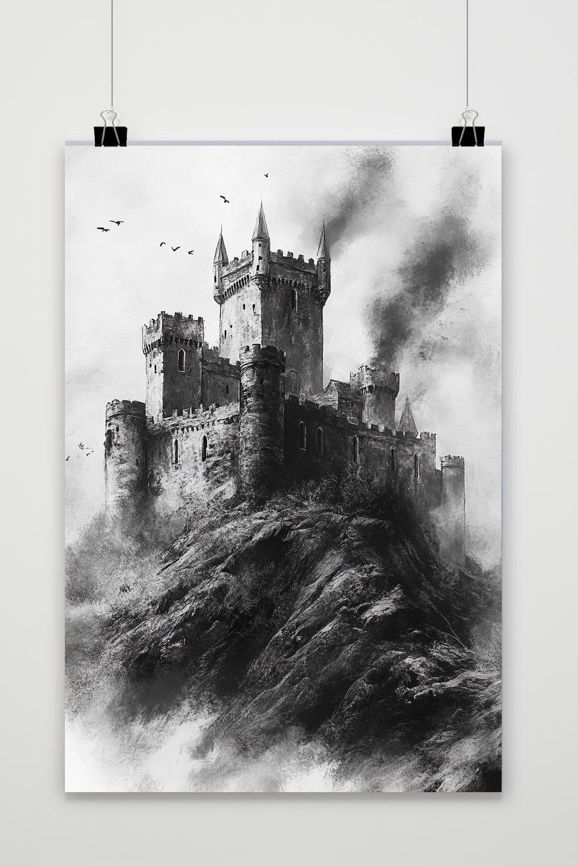 Castle B&W poster van 25 Artstreet