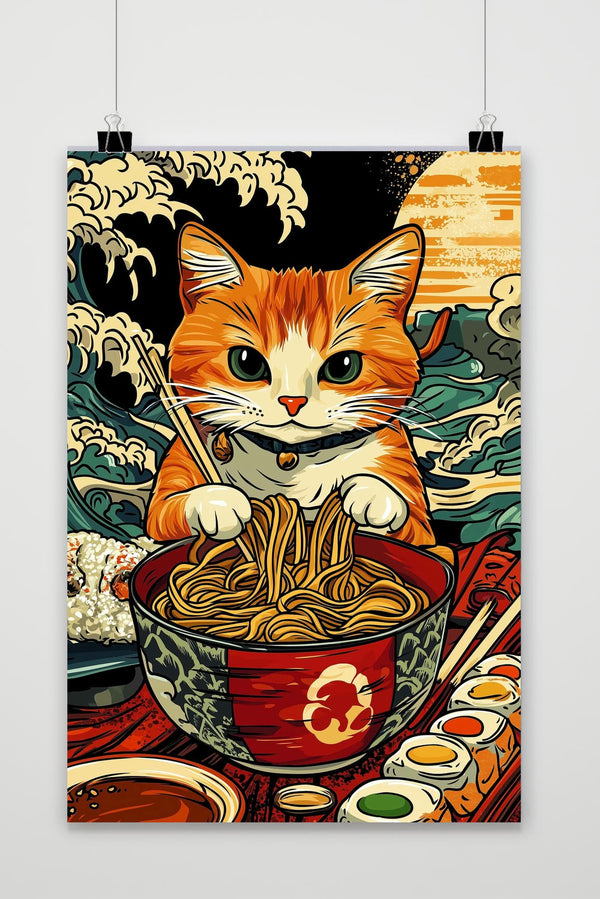 Cat Ramen poster