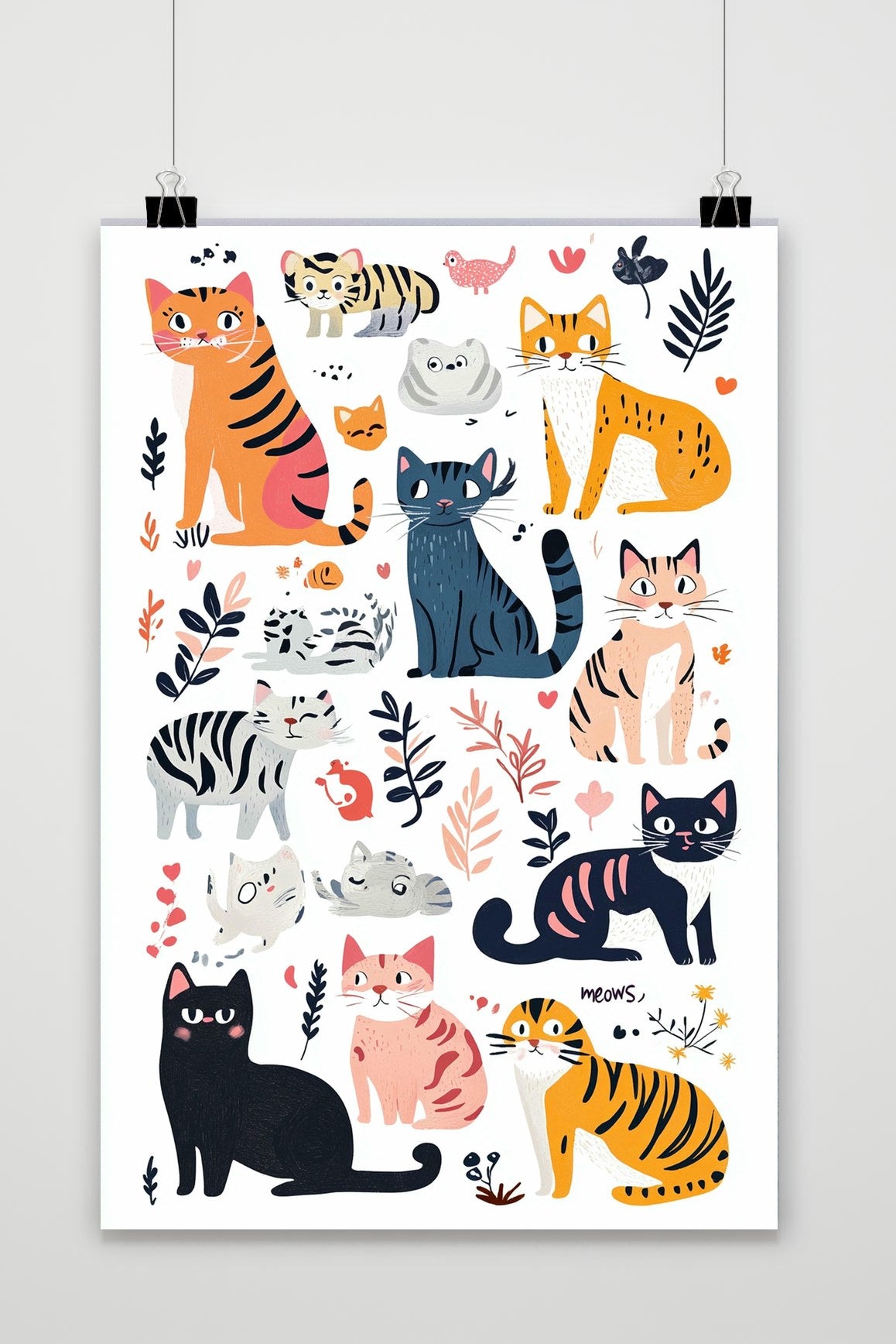 Póster Cats Art de 25 Artstreet