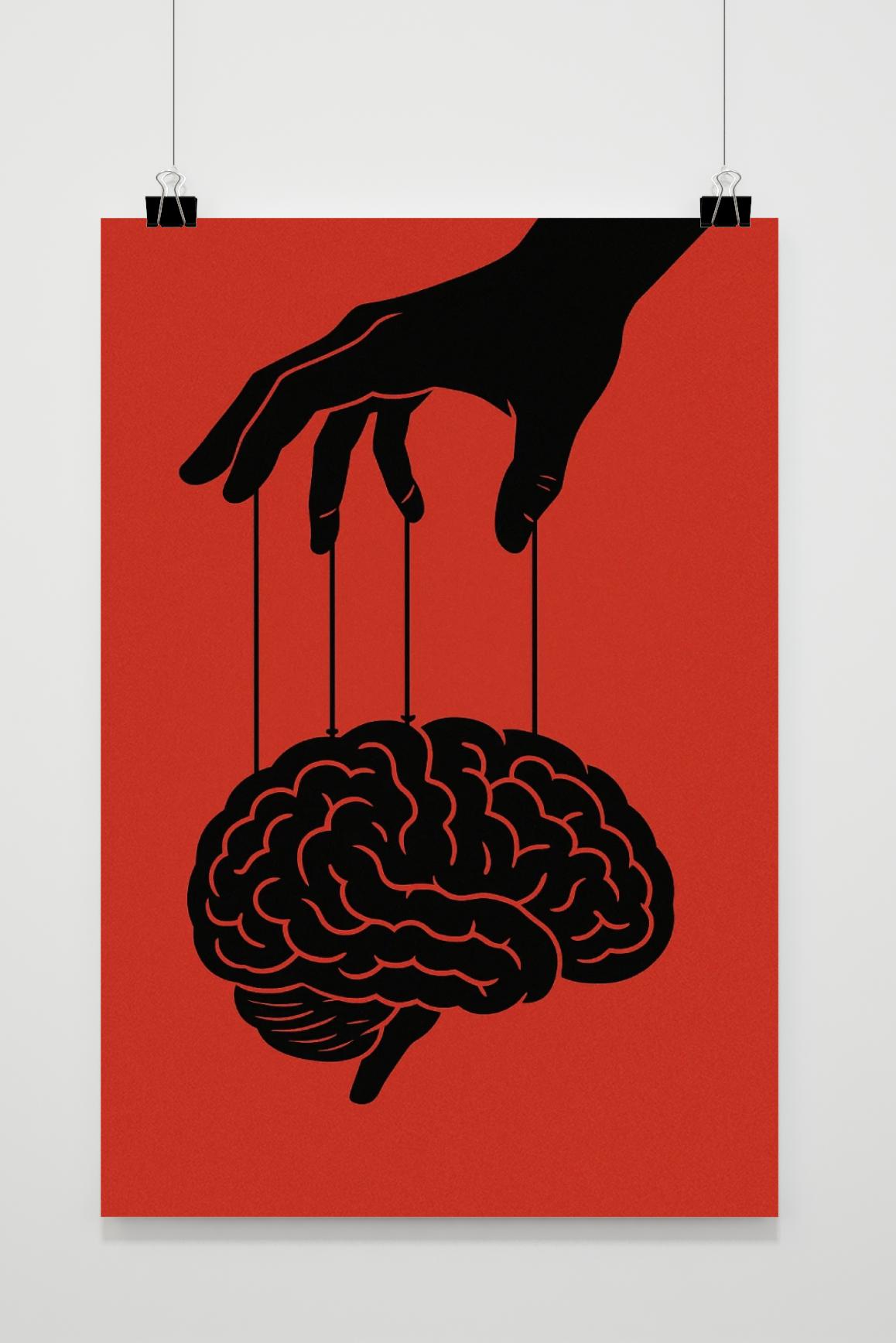 Mind Control Symbolism Puppet Brain in interieur