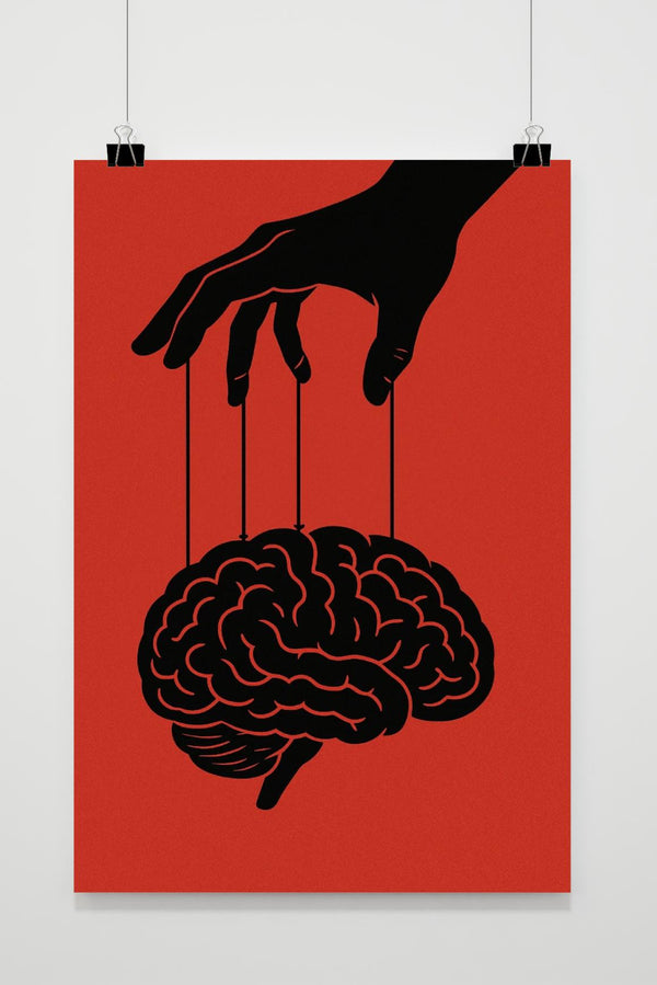 Mind Control Symbolism Puppet Brain poster