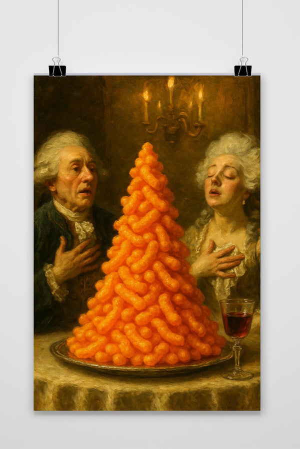 Cheese Puffs Vintage Poster