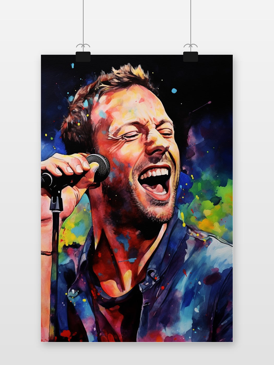 Póster Chris Martin Coldplay de 25 Artstreet