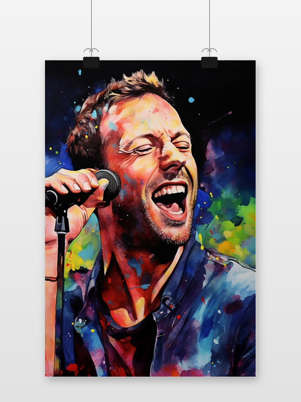 Póster Chris Martin Coldplay