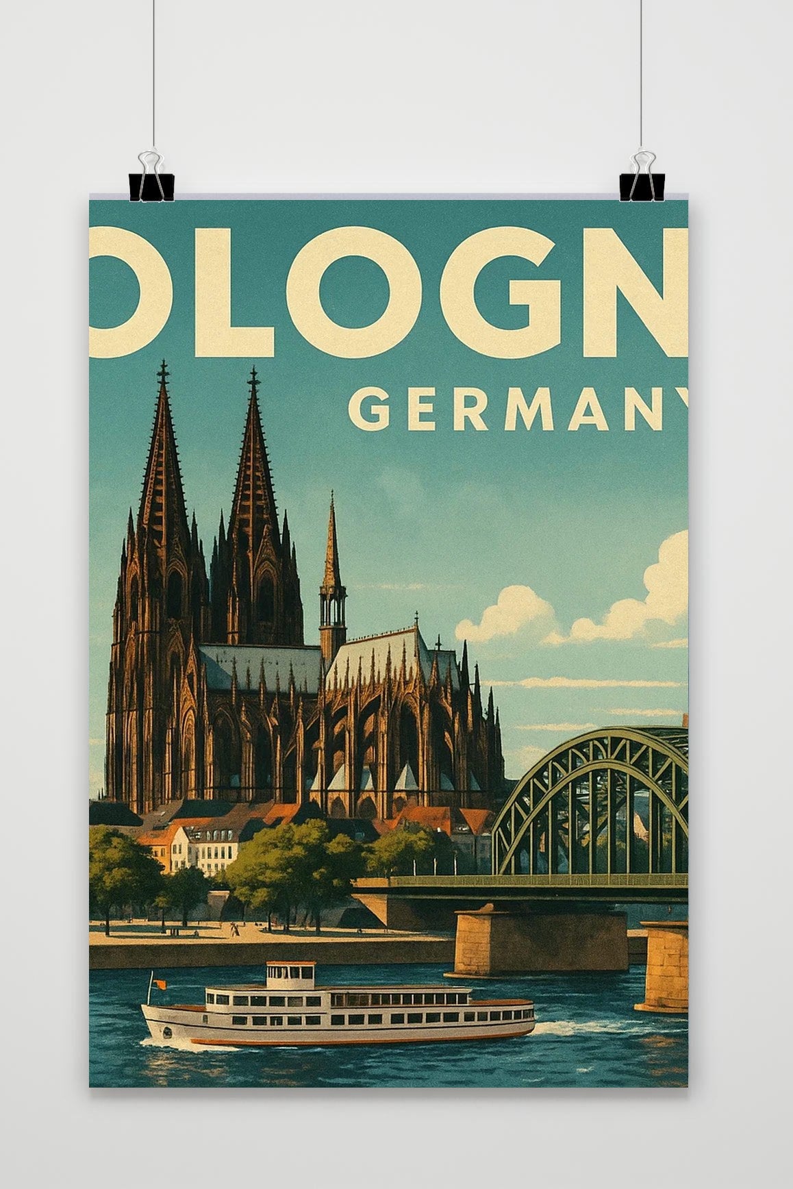 Affiche Cologne Germany de 25 Artstreet