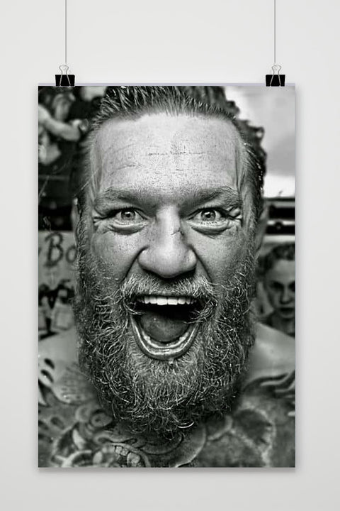 Affiche Conor McGregor Zwart-Wit