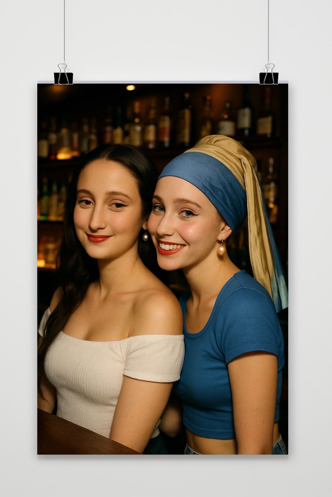 Póster Cosplay Mona Lisa Girl Pearl Earring de 25 Artstreet