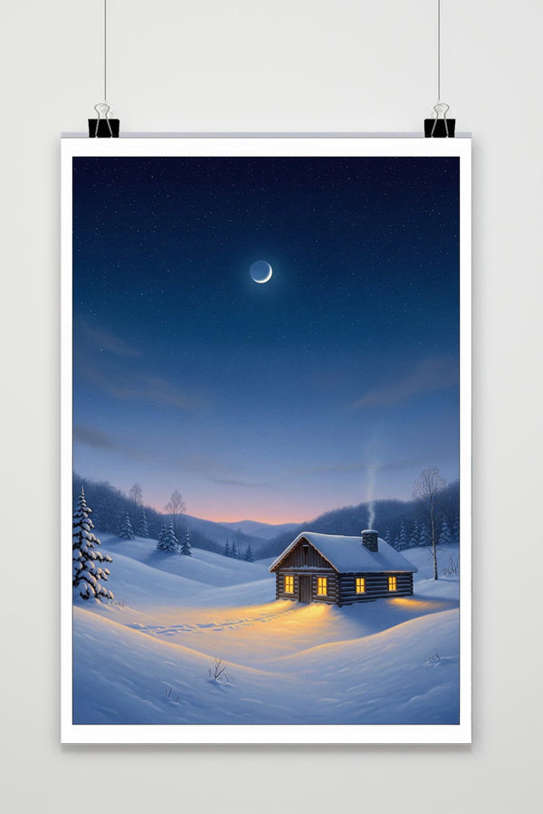 Affiche Cottage Snow