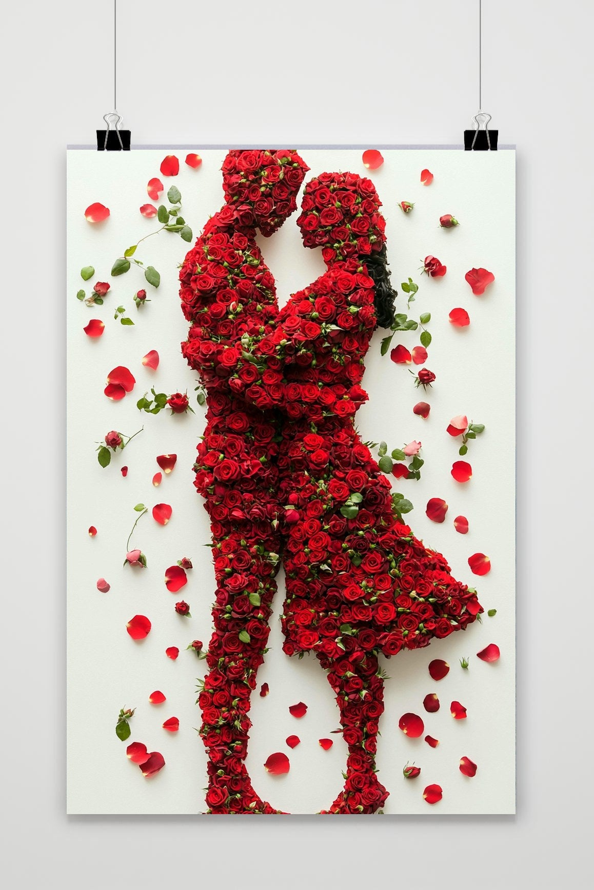 Affiche Couple Roses de 25 Artstreet
