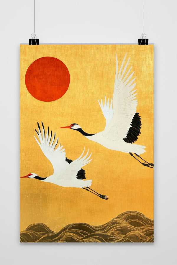 Crane Birds poster
