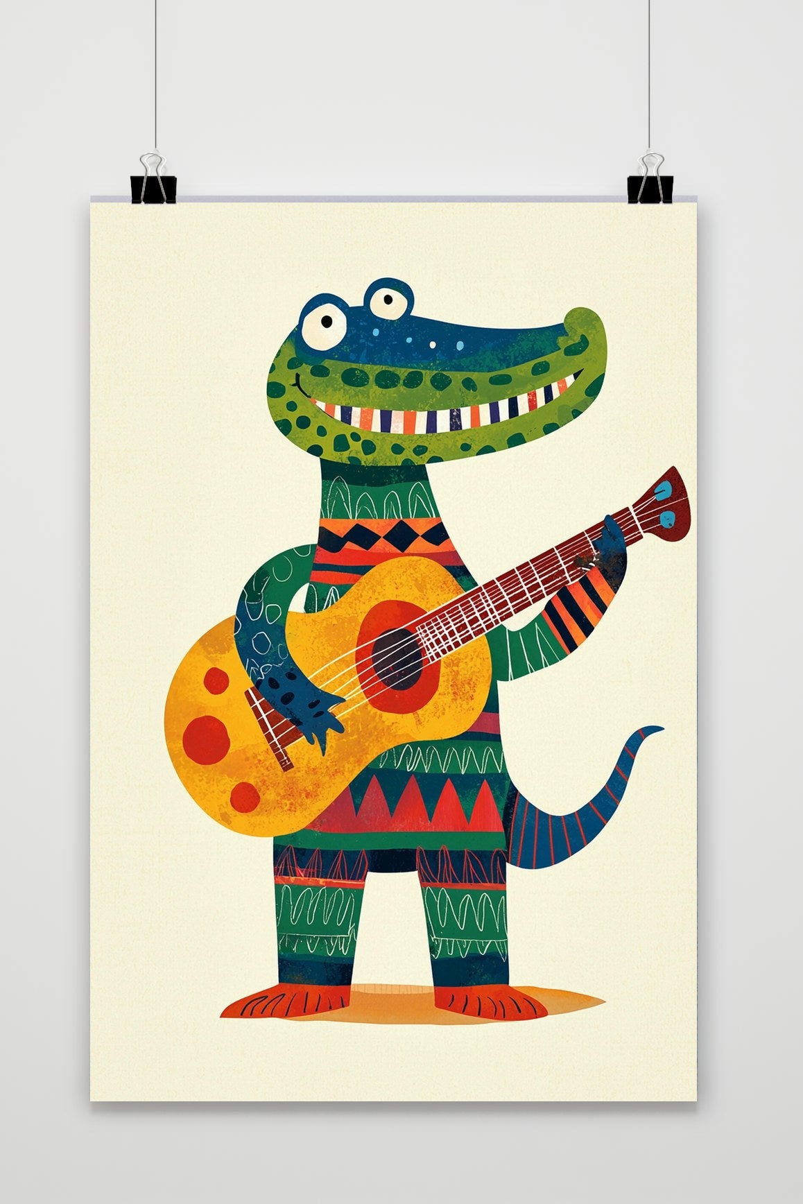 Póster Crocodile Guitar de 25 Artstreet
