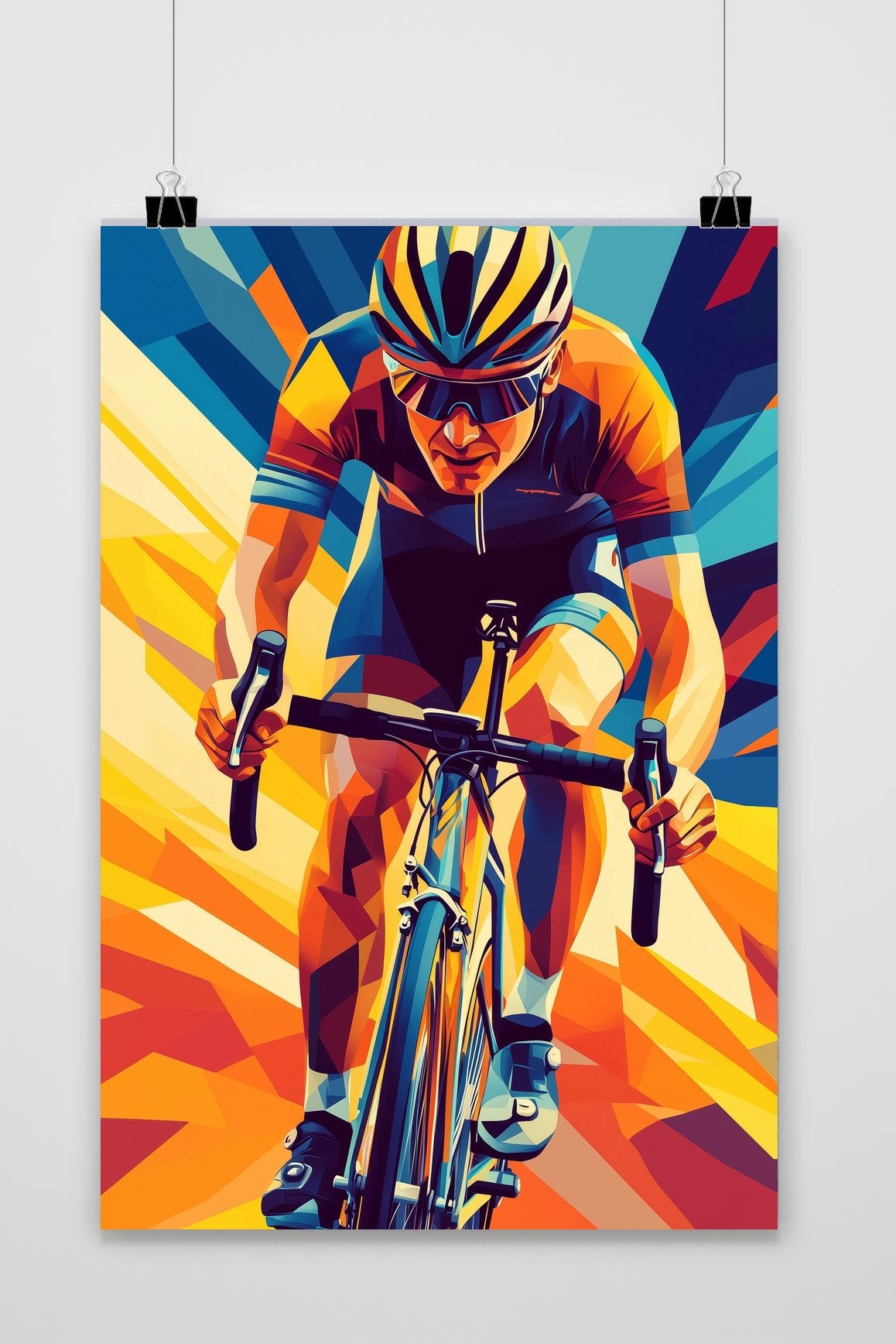 Cyclist Pop Art poster van 25 Artstreet