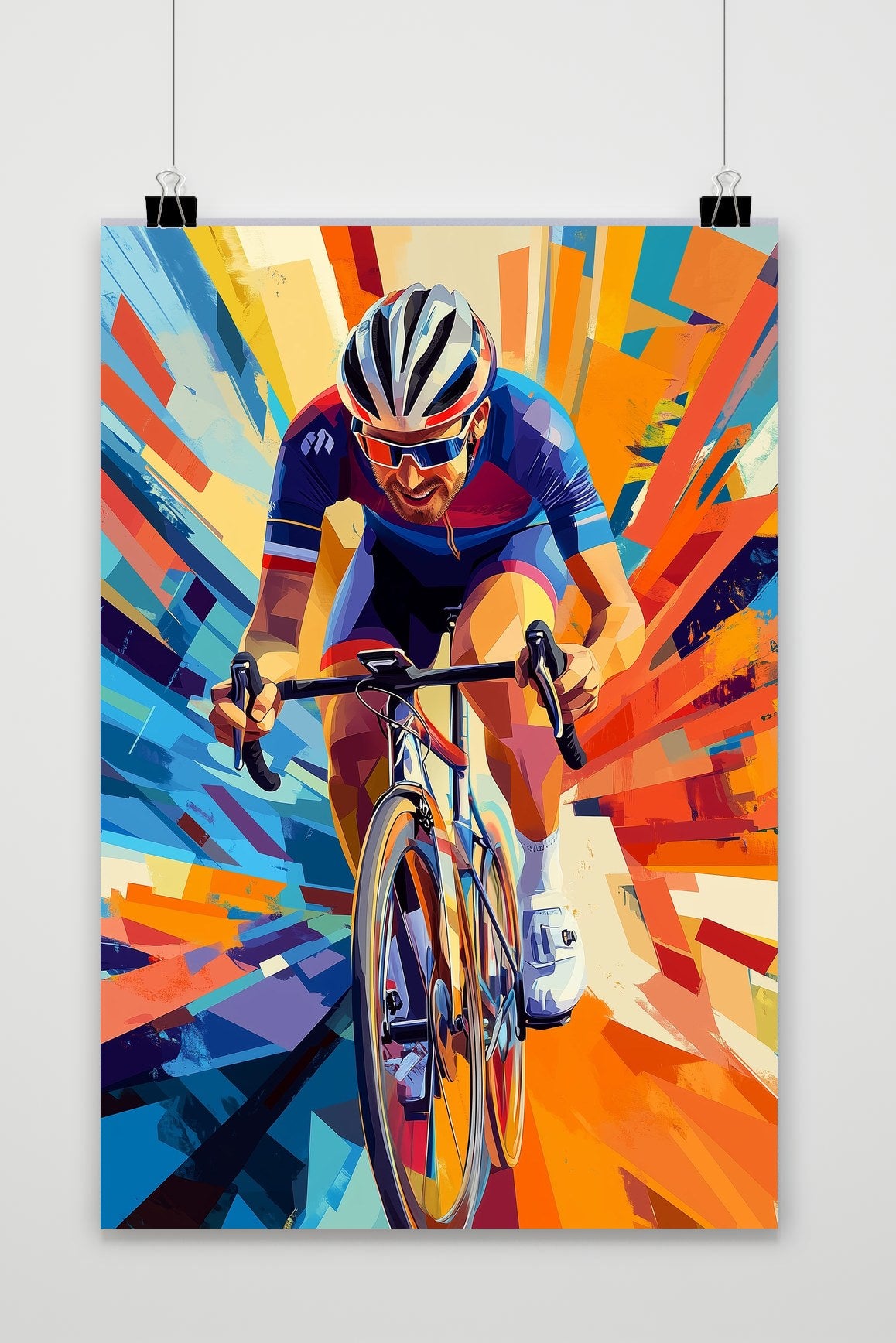 Affiche Cyclist Pop Art de 25 Artstreet