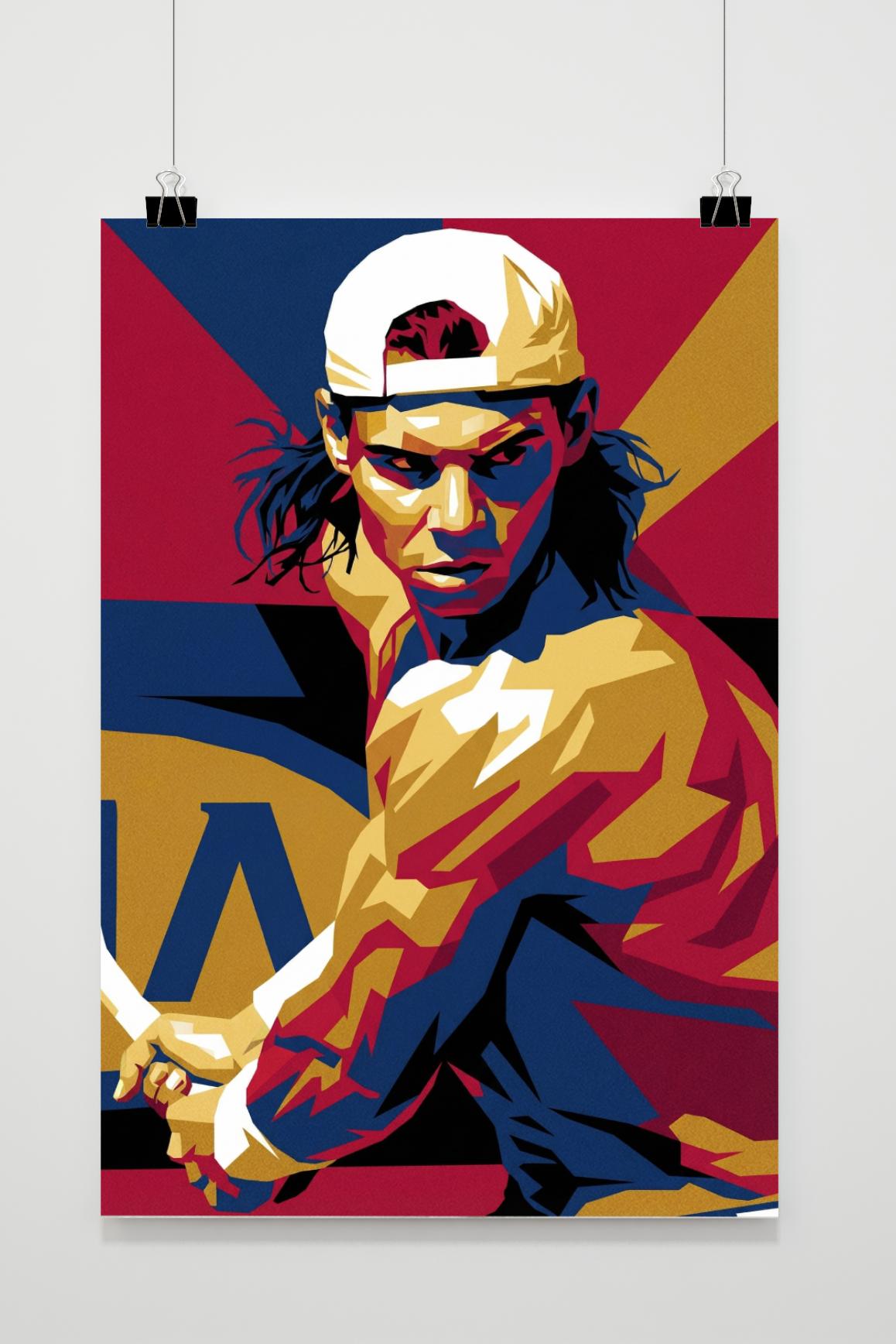 Rafael Nadal Pop Art en un interior