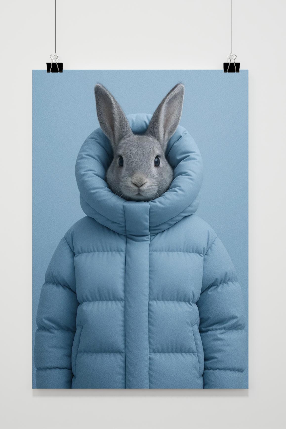 Rabbit Jacket Winter Poster von 25 Artstreet