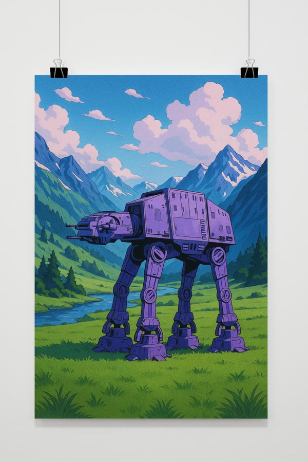 Star Wars AT-AT Walker Anime Poster