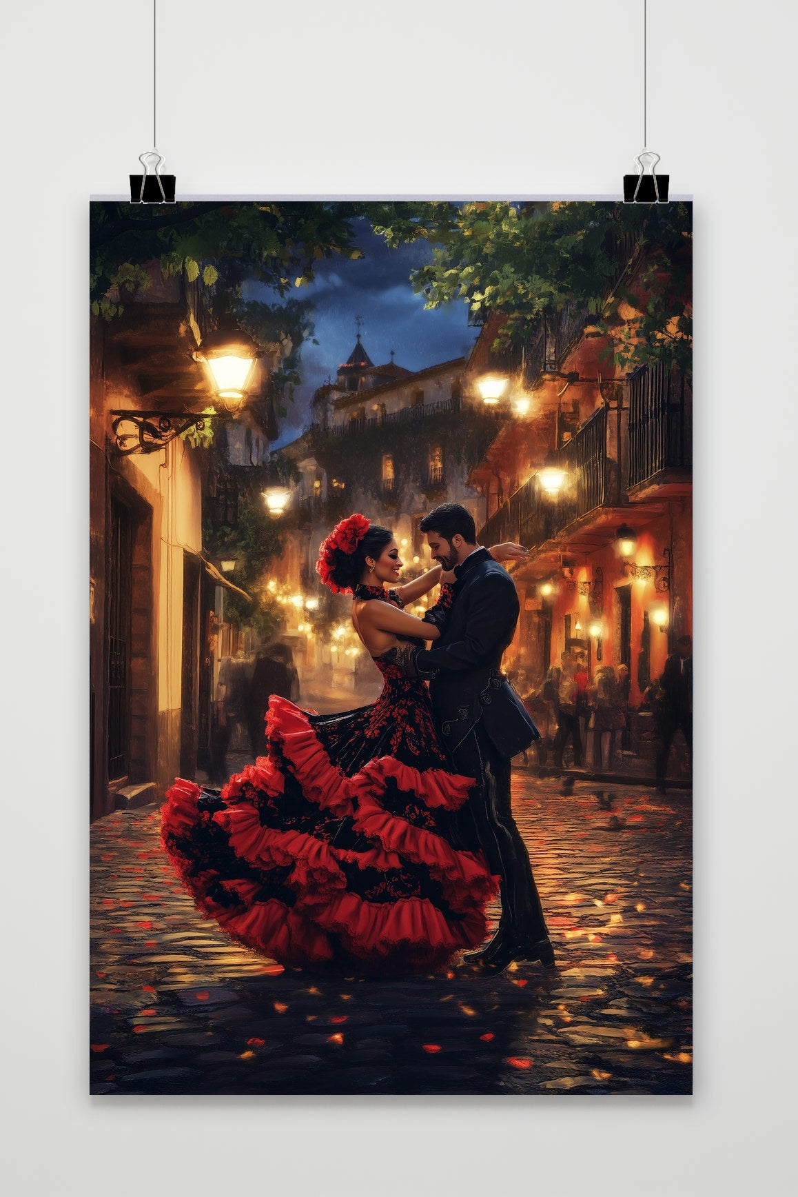Affiche Dancing Couple Flamenco de 25 Artstreet