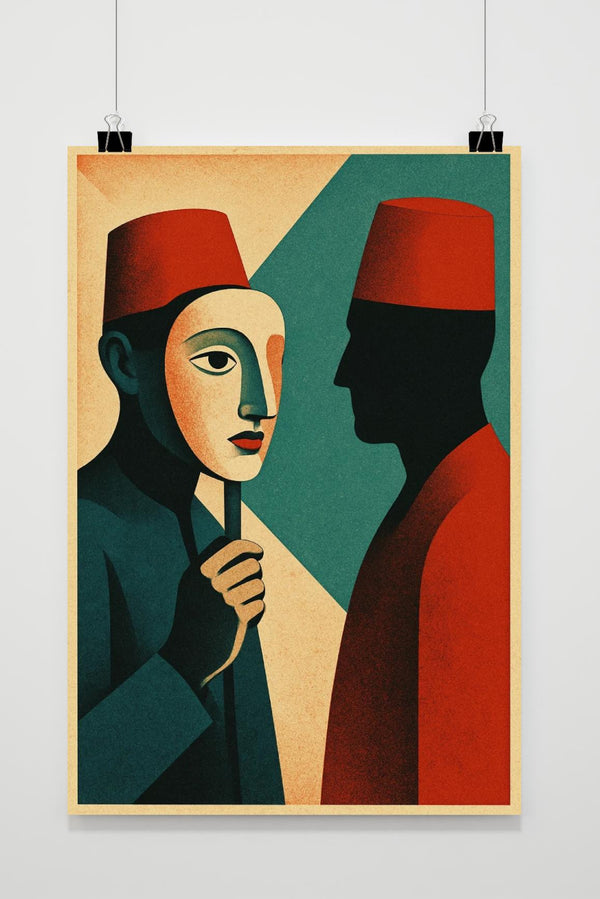 Mask Man Symbolism poster