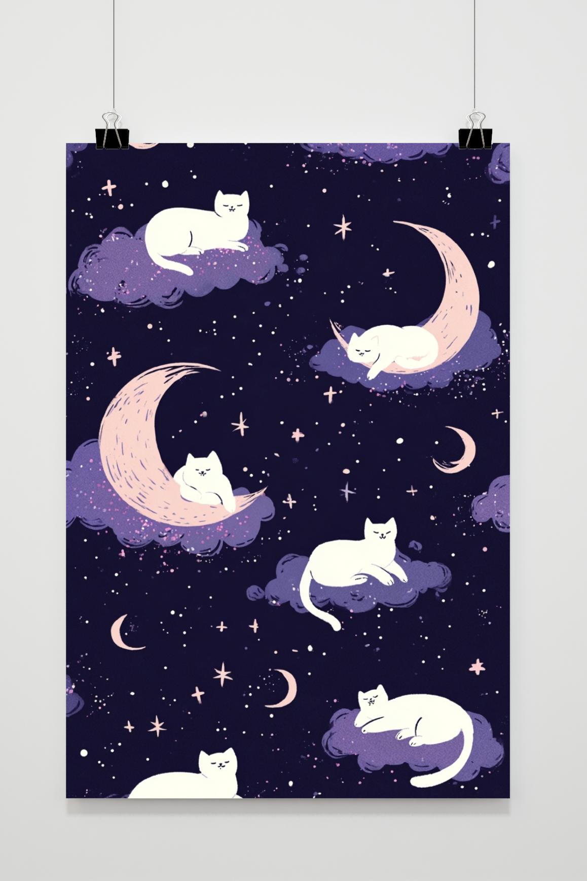 Cats Moon Cloud in interieur