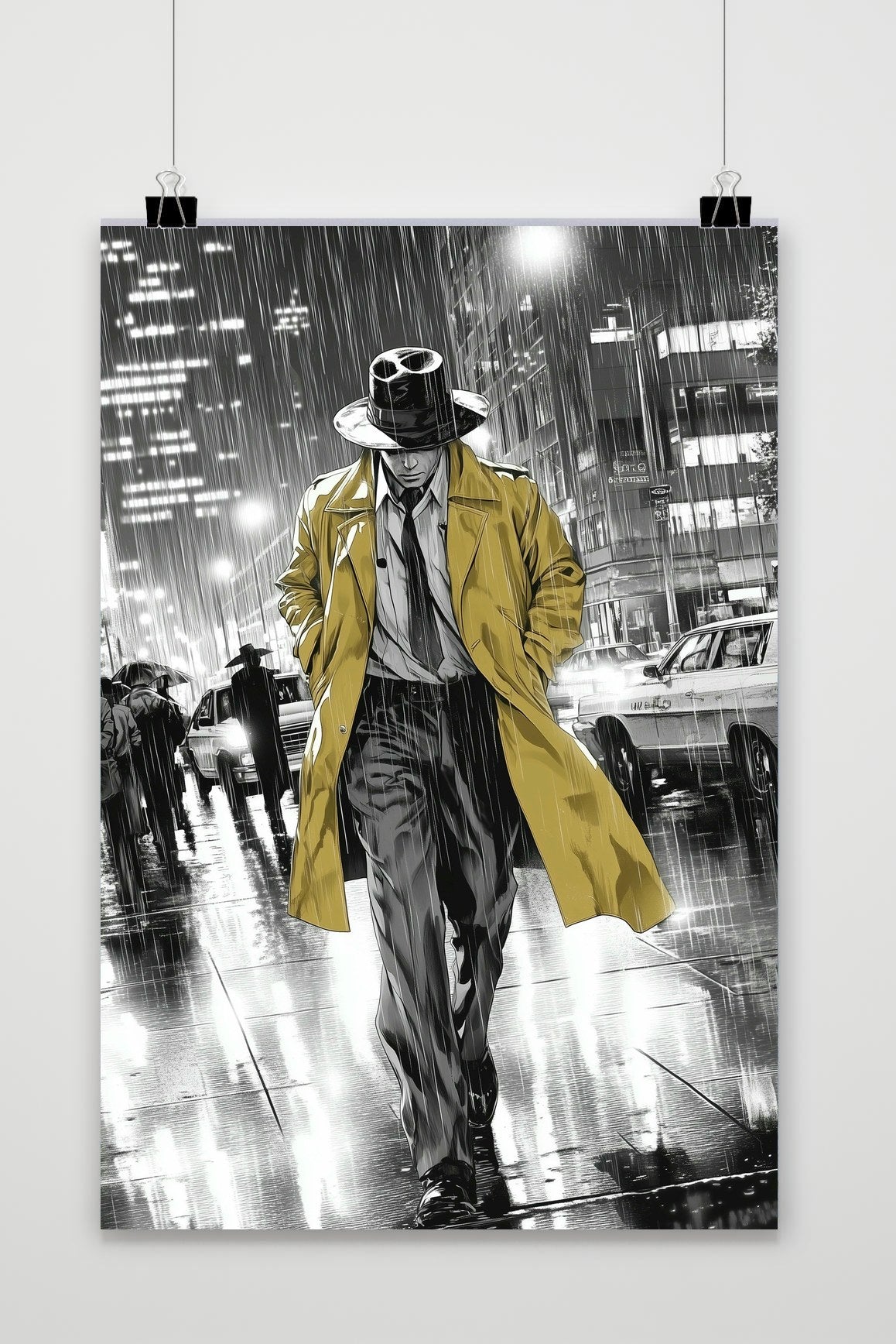 Affiche Detective Rain de 25 Artstreet