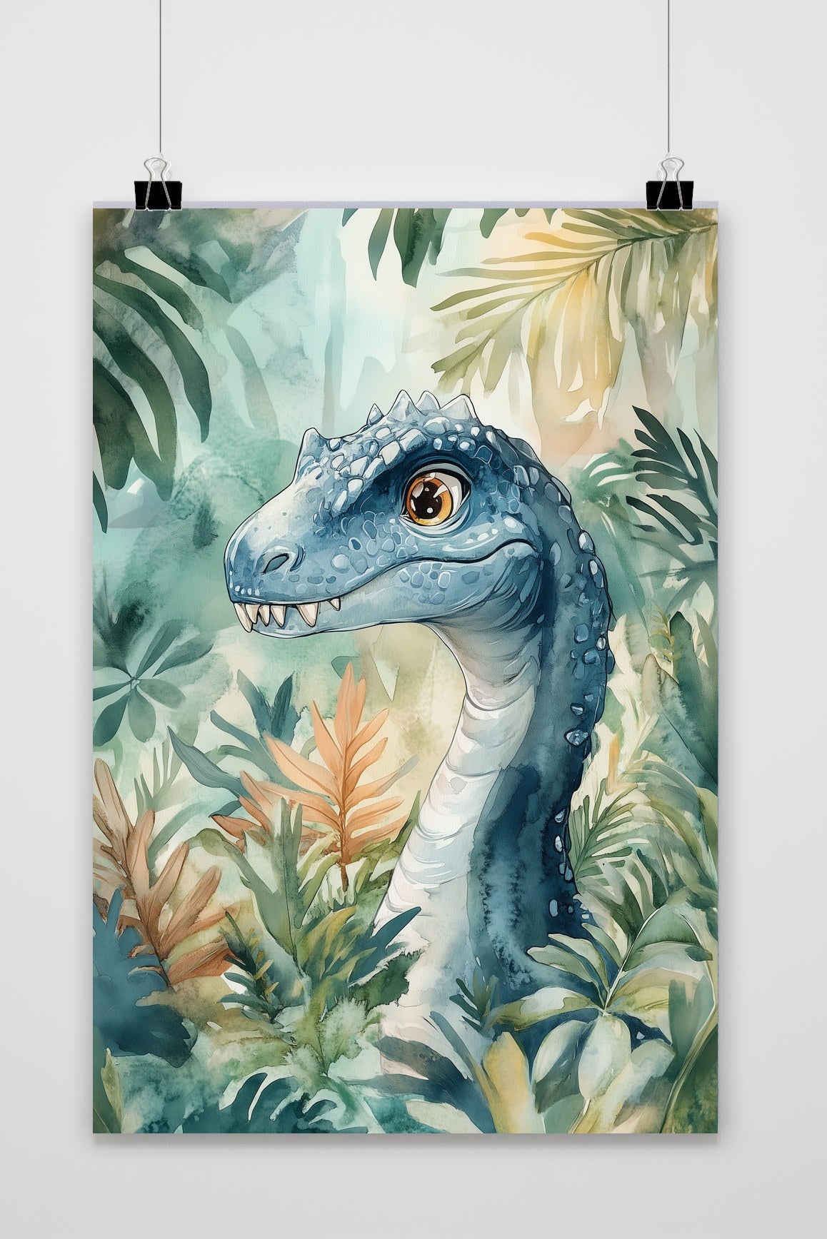 Dinosaur Aquarel poster van 25 Artstreet