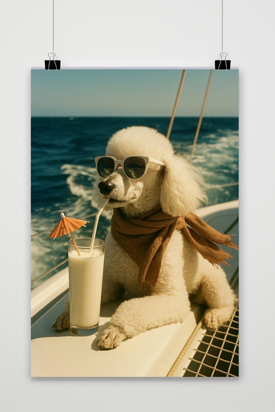 Affiche Dog Yacht de 25 Artstreet