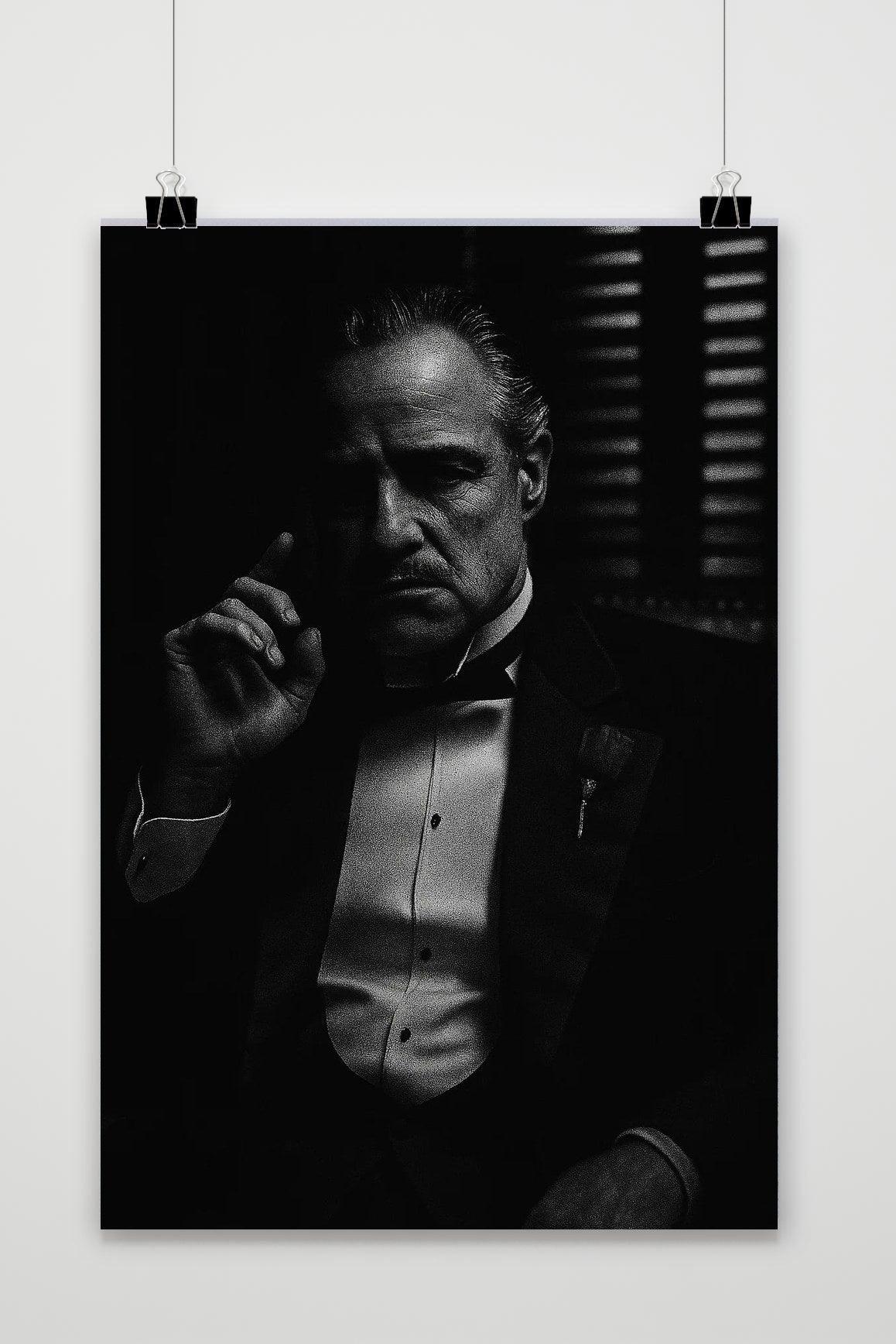 Póster Don Corleone Zwart-Wit The Godfather de 25 Artstreet