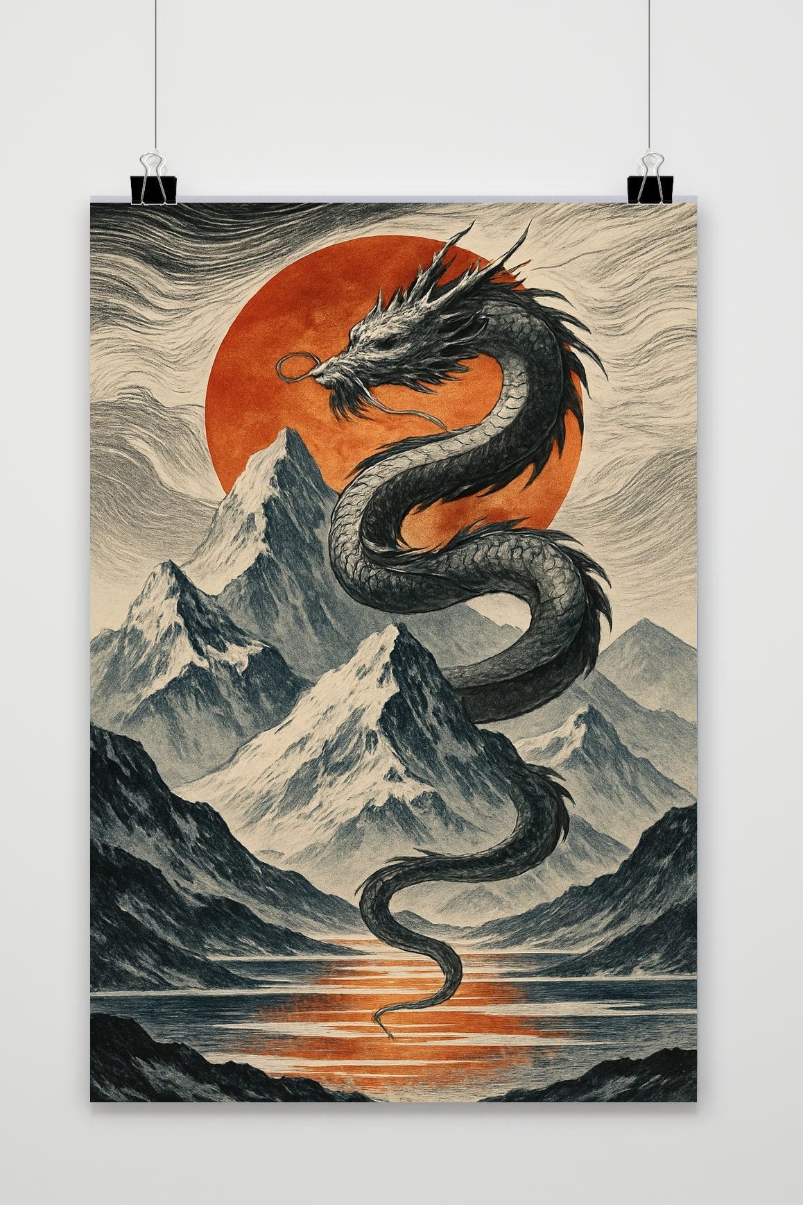 Dragon Art Vintage poster van 25 Artstreet