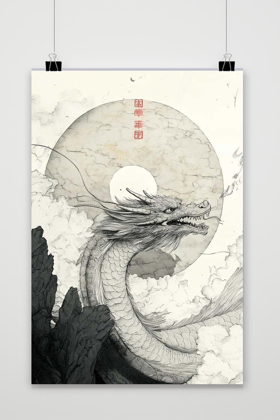 Affiche Dragon Vintage de 25 Artstreet