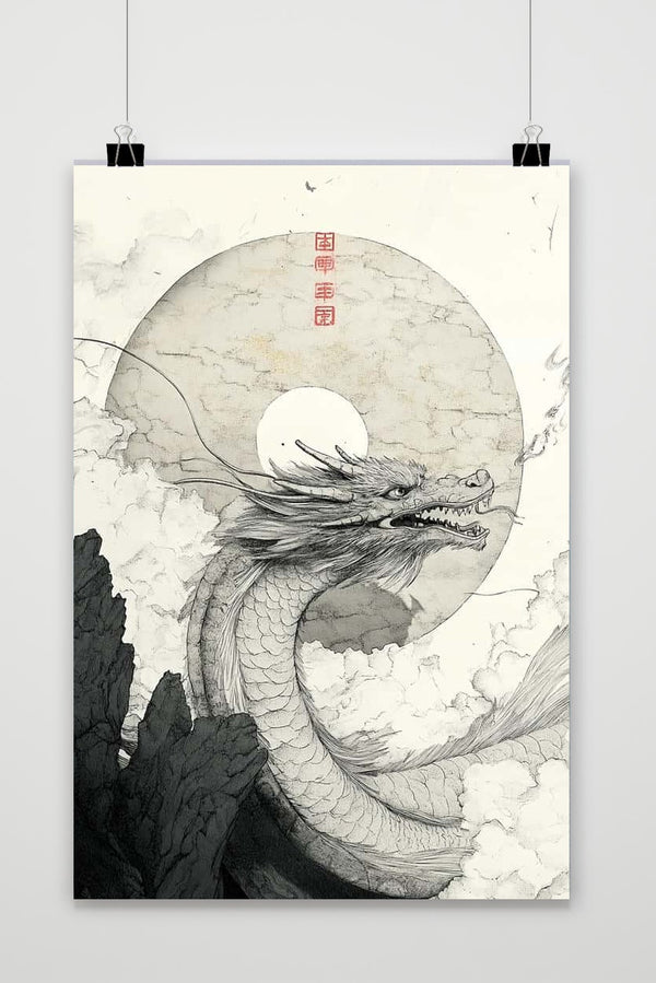 Dragon Vintage Poster