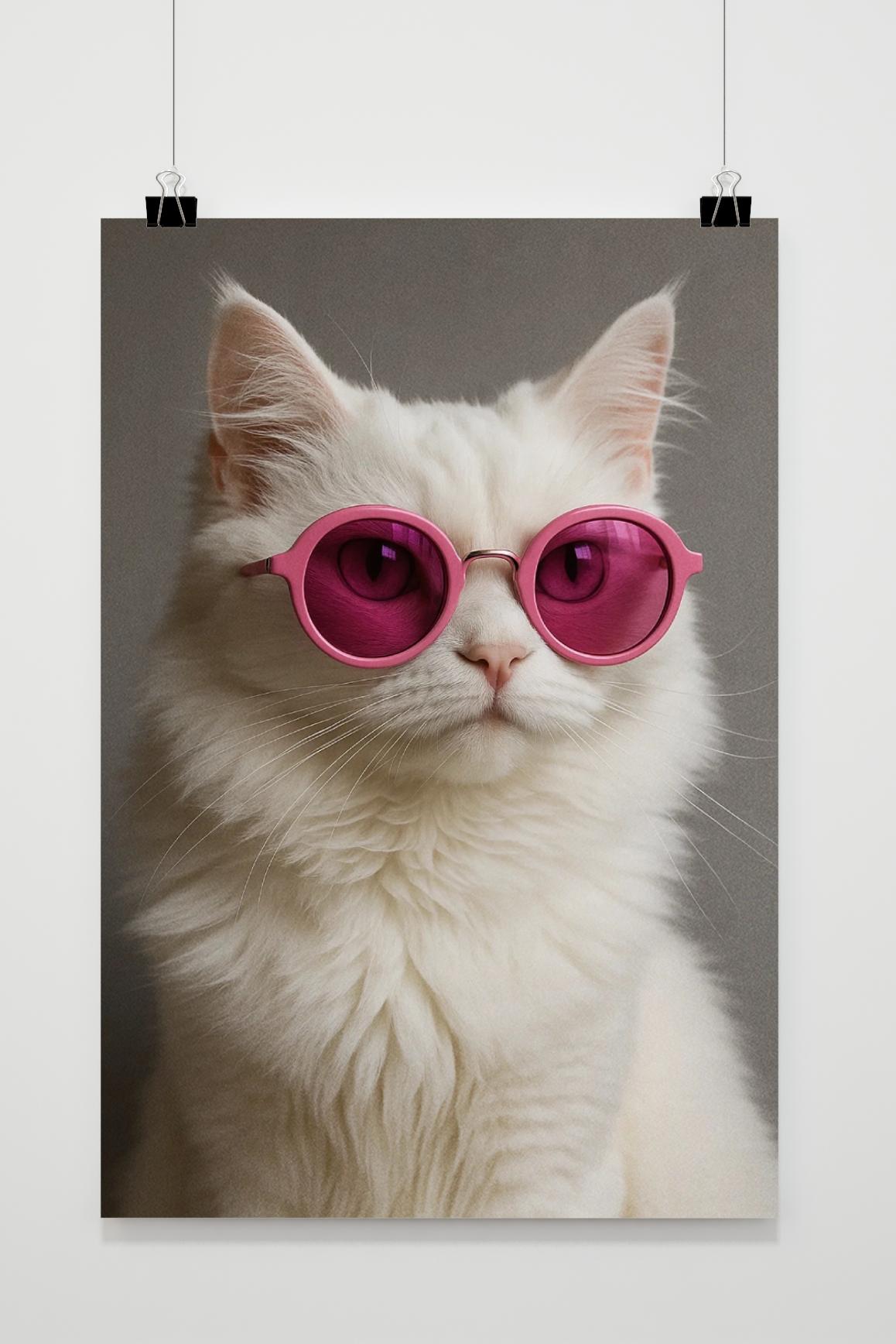Persian Cat Sunglasses in an interior