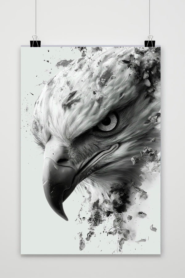 Eagle Zwart-Wit poster