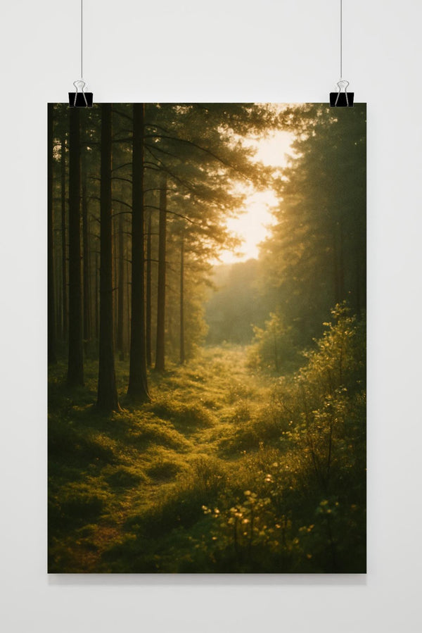 Affiche Forest Nature Landscape Sunrise