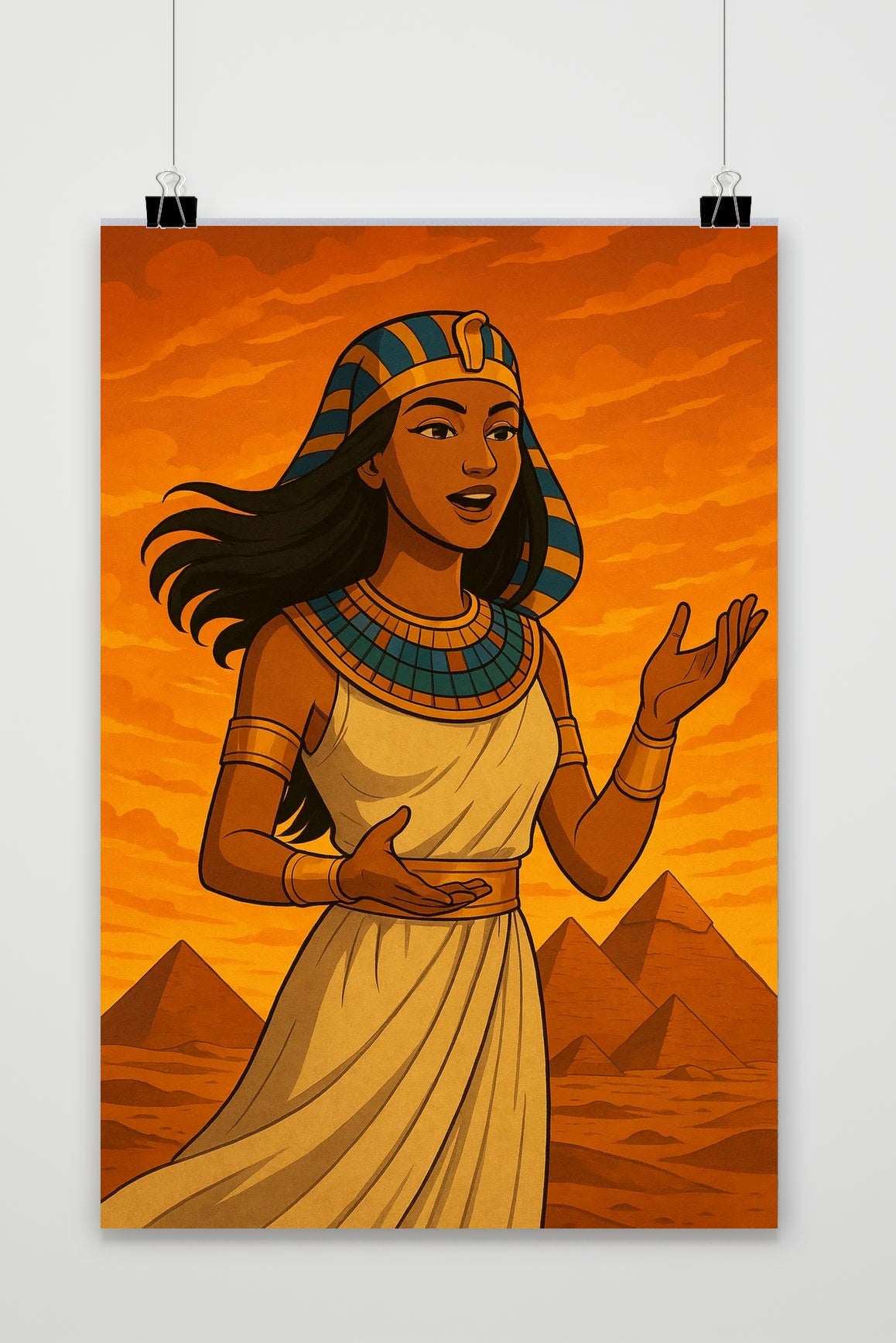 Egyptian Woman Cartoon poster van 25 Artstreet
