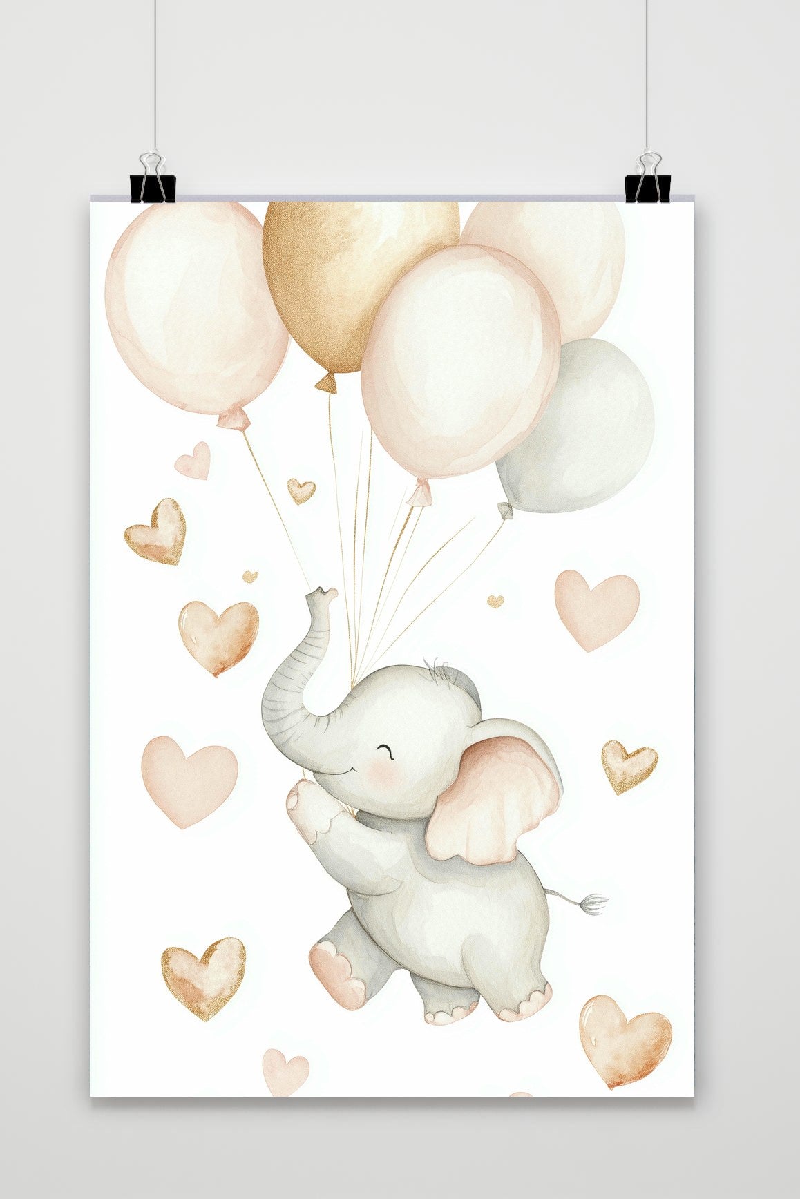 Affiche Elephant Balloon de 25 Artstreet