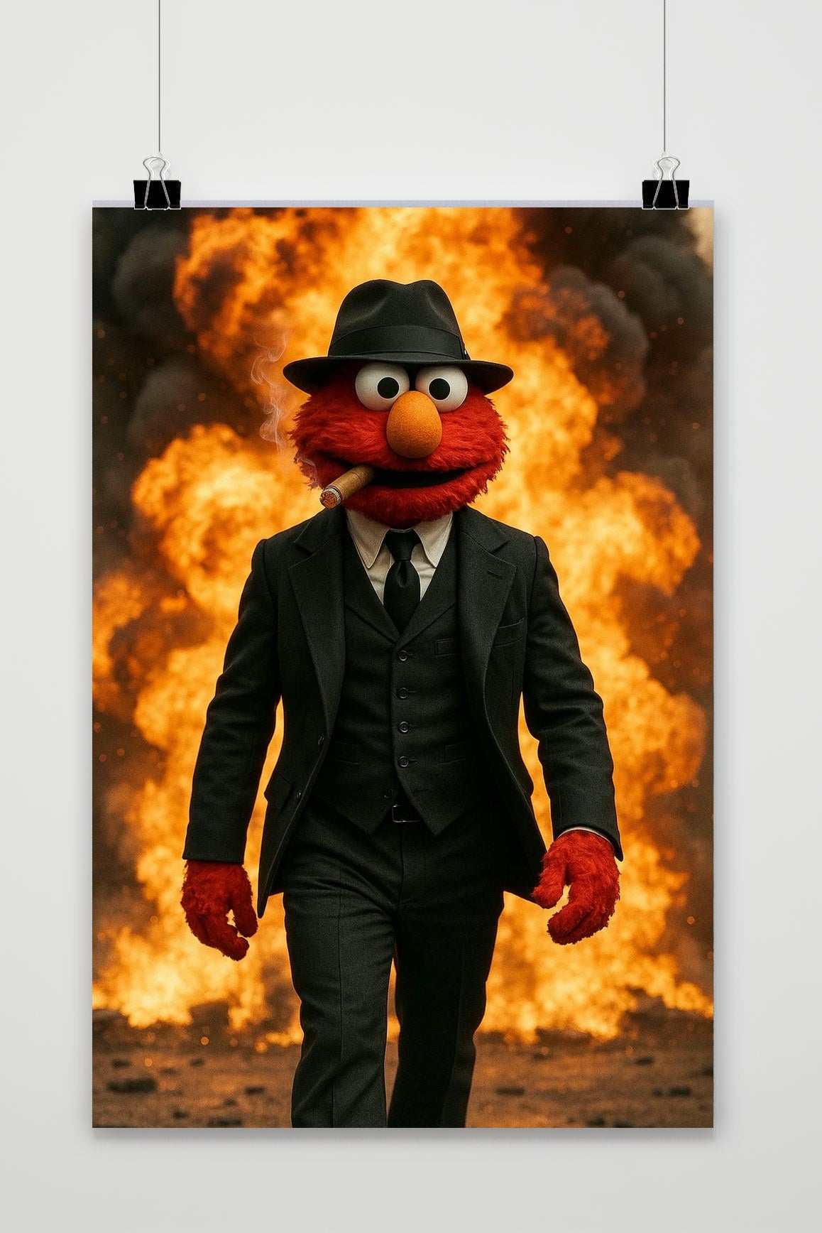 Elmo Suit Action poster van 25 Artstreet