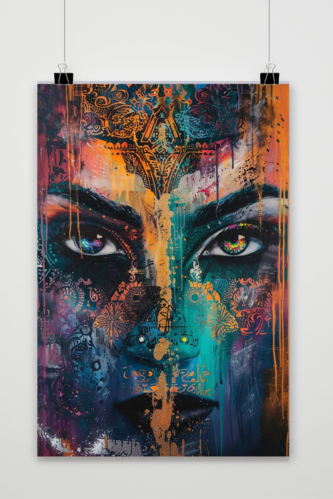Affiche Face abstract drawing de 25 Artstreet