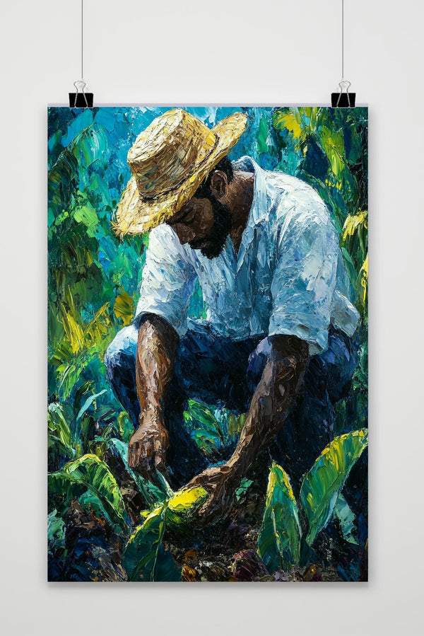 Farmer Aquarel Poster