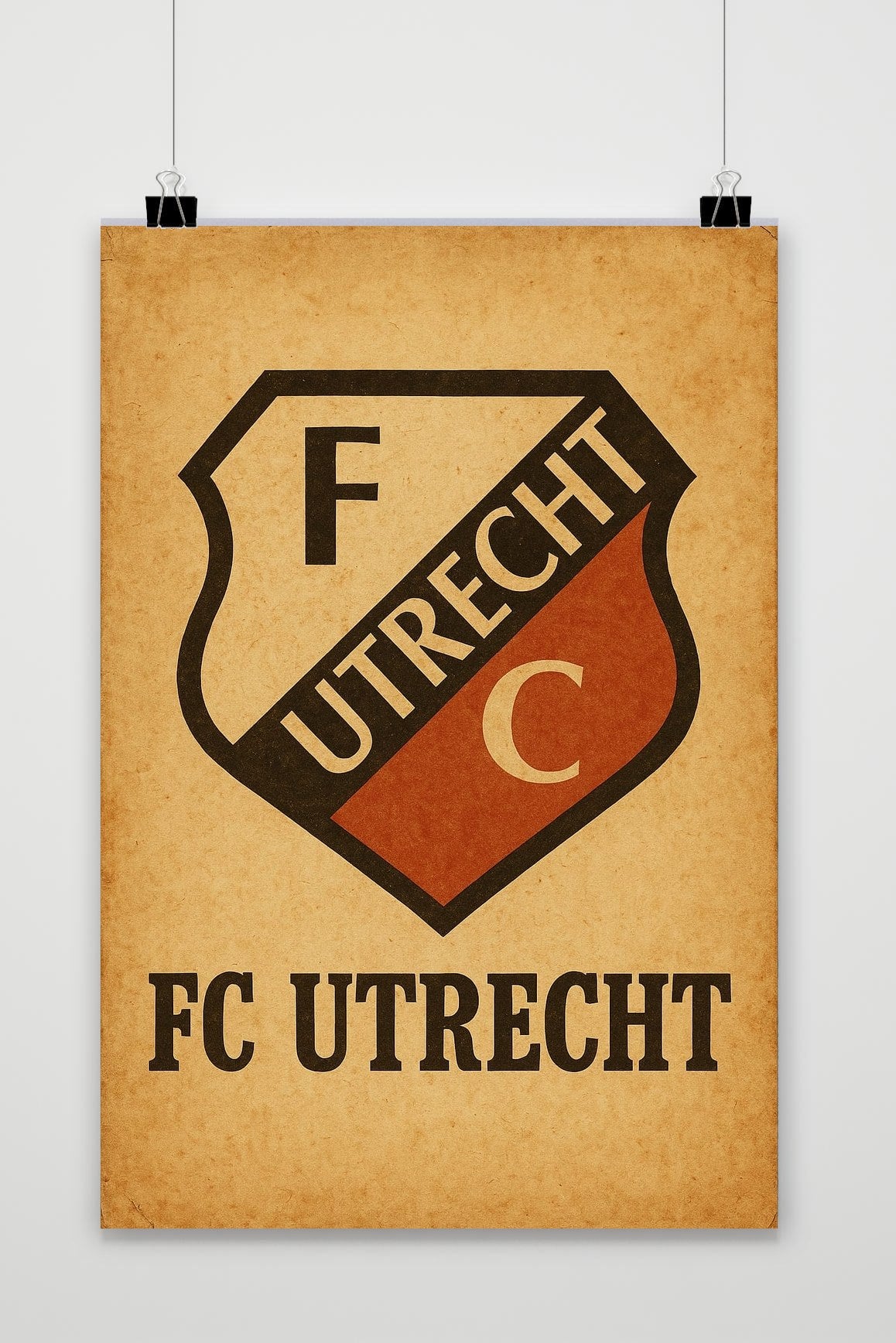 Affiche FC Utrecht Logo de 25 Artstreet